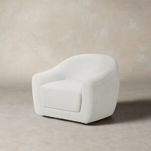 The Oliver Swivel Chair - Performance Woven Chenille Lace