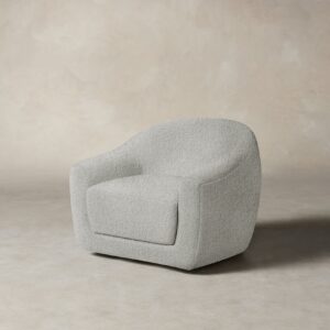 The Oliver Swivel Chair - Woolen Bouclé Cliff