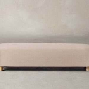 The Perry Bench - Heritage Belgian Linen Petal