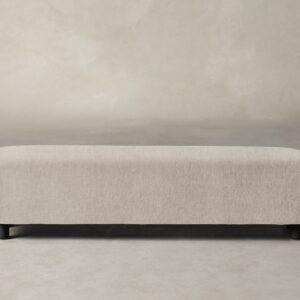The Perry Bench - Deep Pile Mohair Limestone