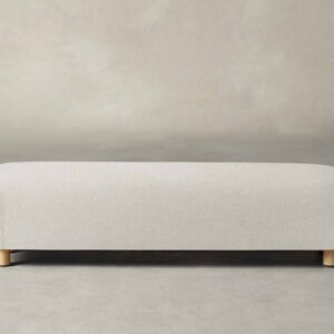 The Perry Bench - Italian Bouclé White