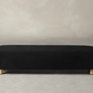 The Perry Bench - Italian Brushed Wool Pepper