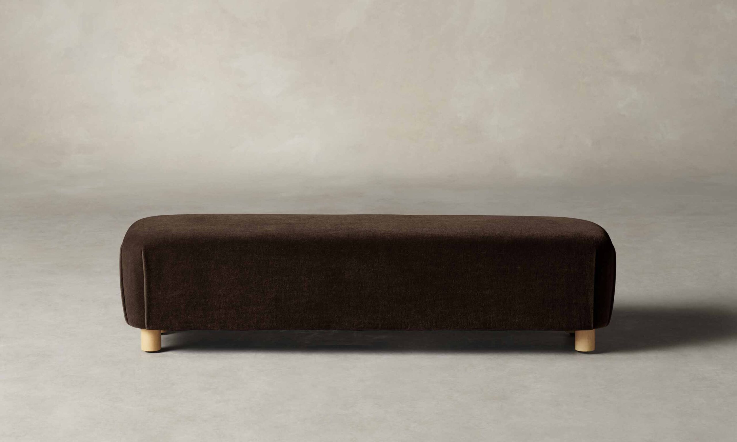 The Perry Bench - Mohair Chocolate