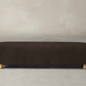 The Perry Bench - Nubuck Leather Espresso