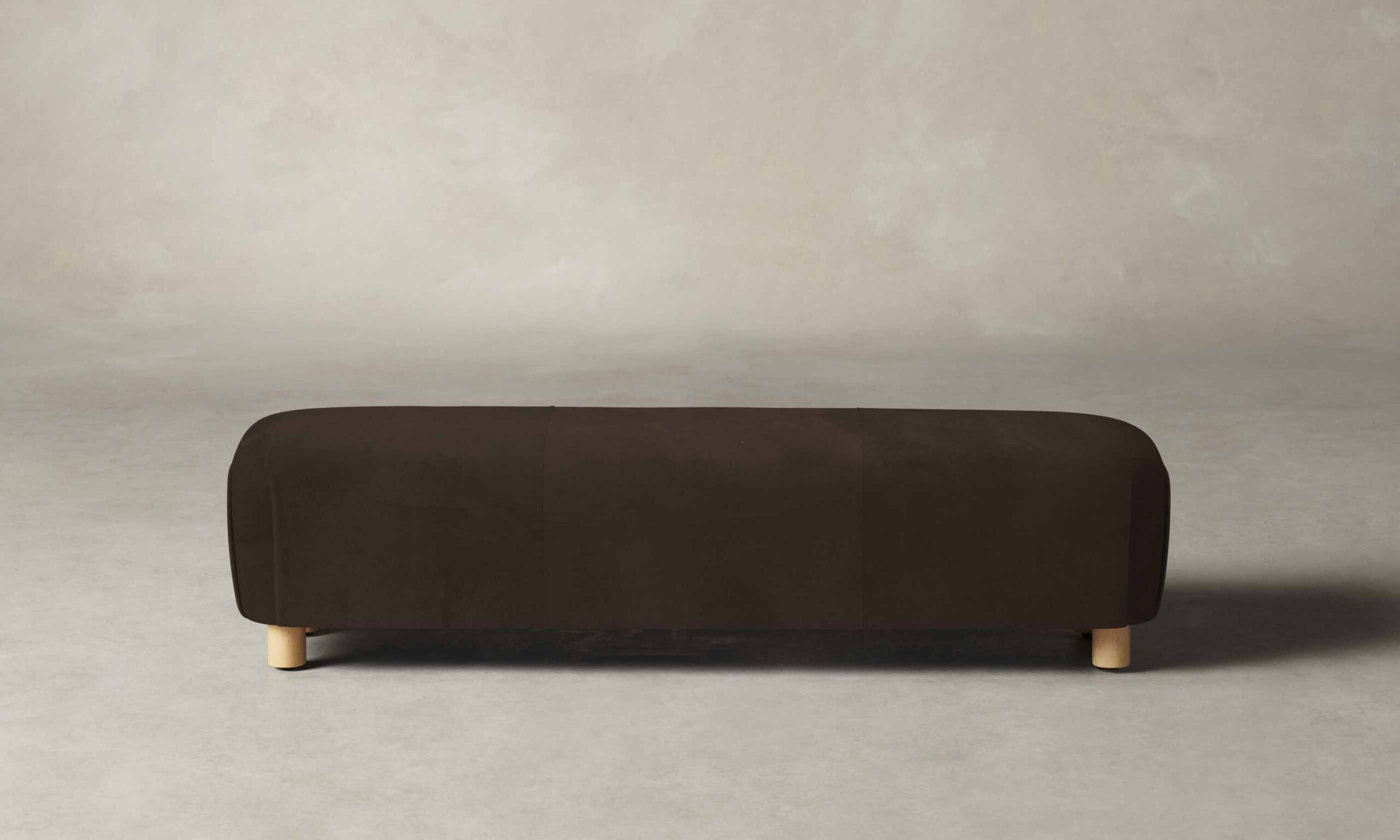 The Perry Bench - Nubuck Leather Espresso