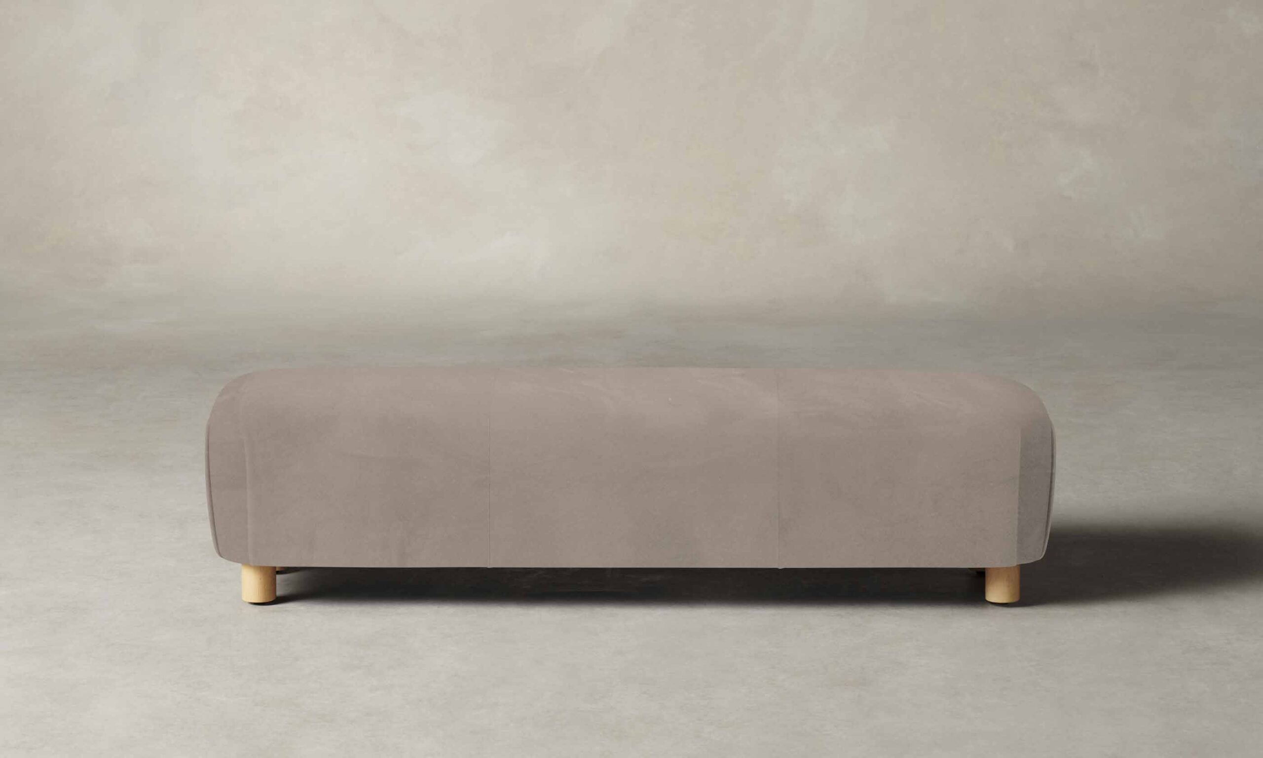 The Perry Bench - Nubuck Leather Fawn