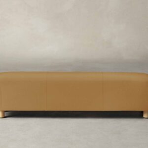 The Perry Bench - Pebbled Leather Latte