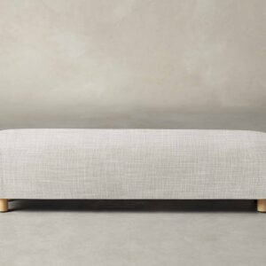 The Perry Bench - Performance Textured Tweed Snow