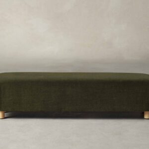 The Perry Bench - Performance Velvet Olive