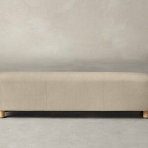 The Perry Bench - Tuscan Leather Bisque