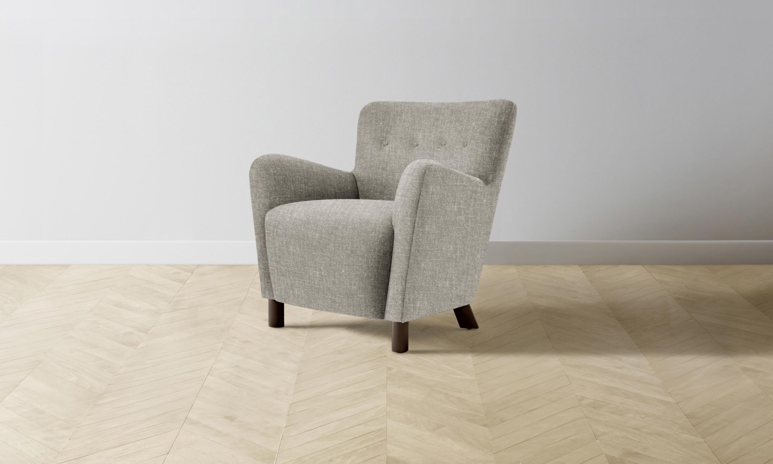 The Perry Chair - Heritage Belgian Linen Agate