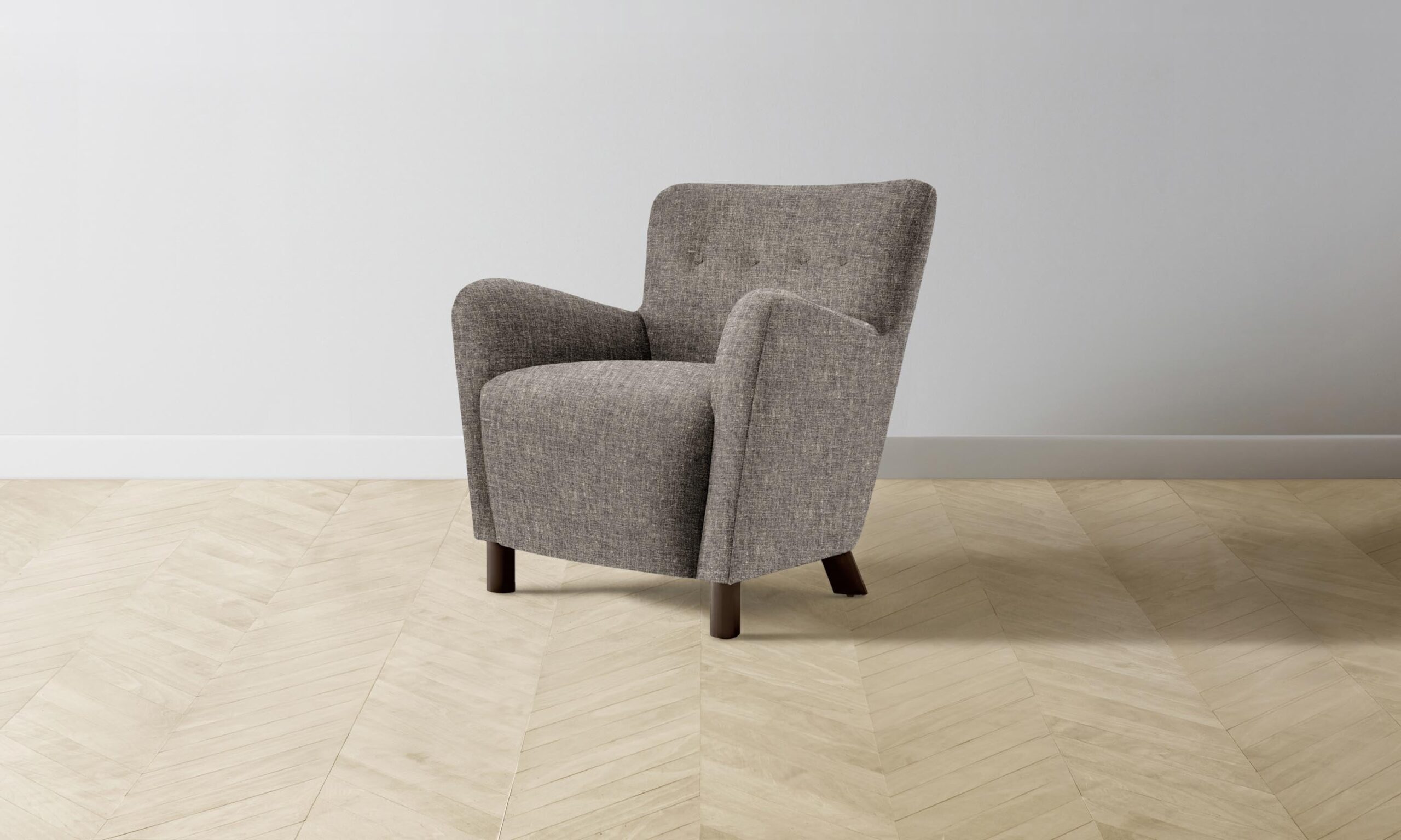 The Perry Chair - Heritage Belgian Linen Carob