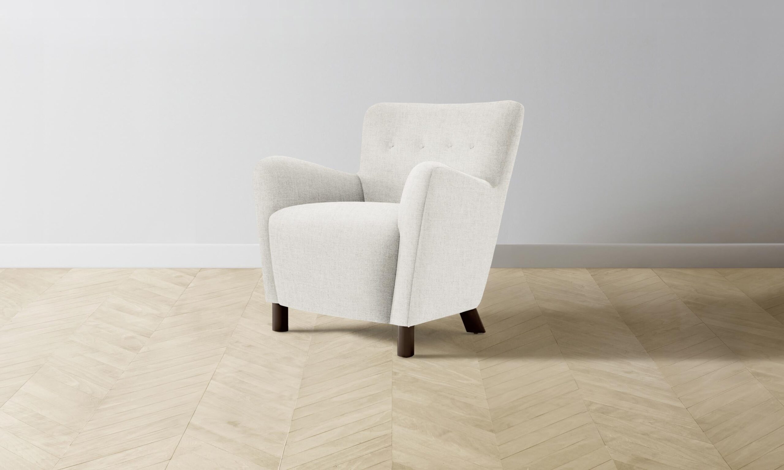 The Perry Chair - Heritage Belgian Linen Egret