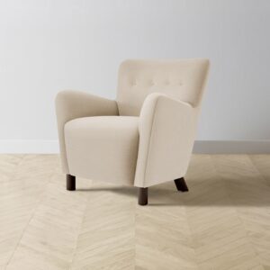 The Perry Chair - Heritage Belgian Linen Husk