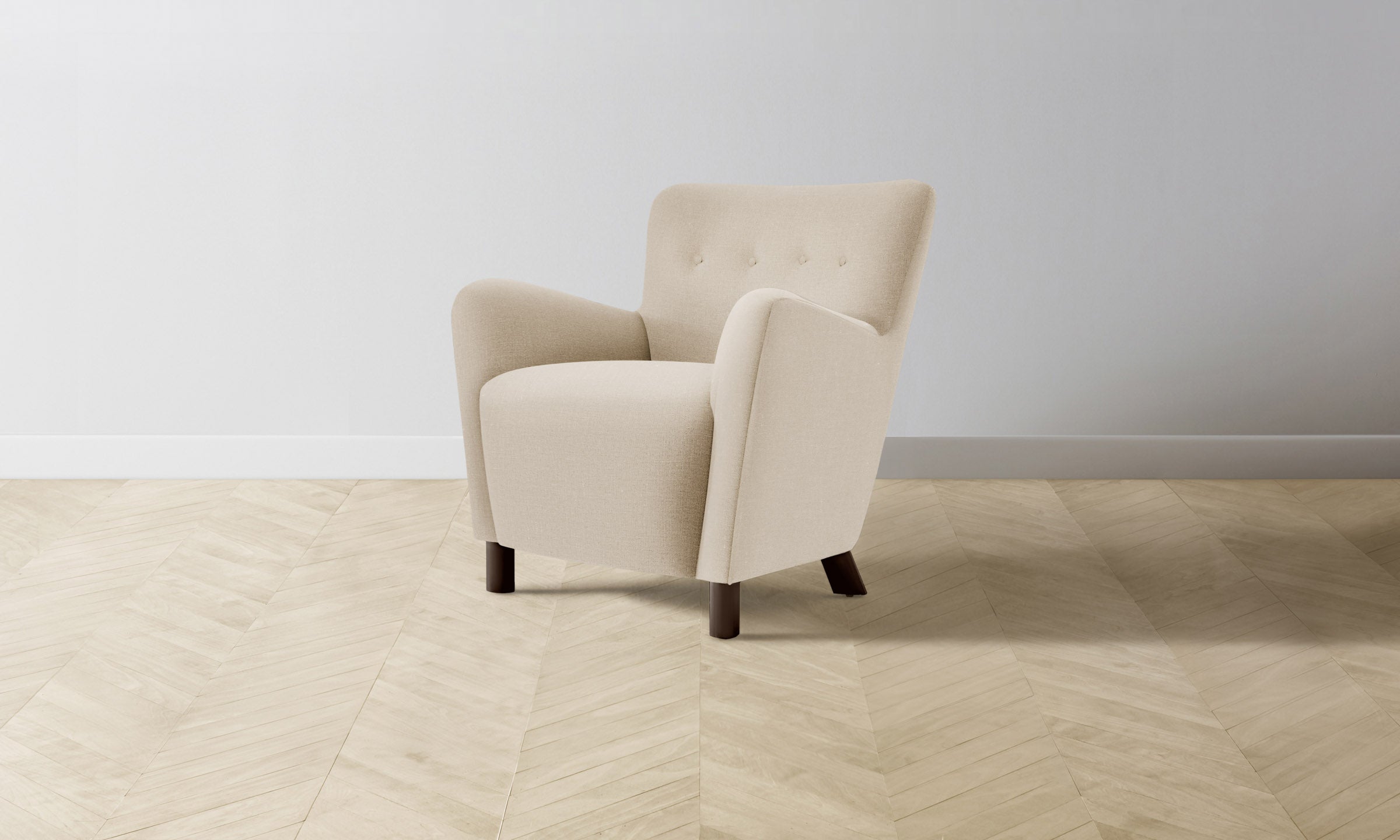 The Perry Chair - Heritage Belgian Linen Husk