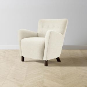 The Perry Chair - Italian Bouclé White