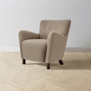 The Perry Chair - Italian Brushed Wool Fox