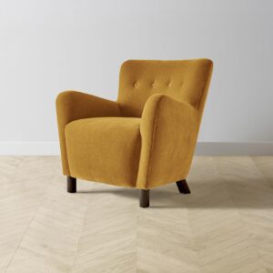 The Perry Chair - Mohair Amber