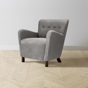 The Perry Chair - Nubuck Leather Asphalt