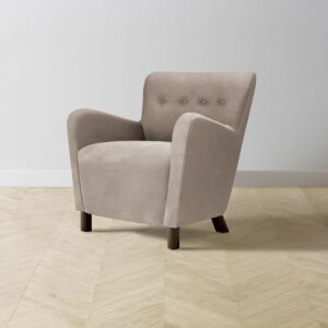 The Perry Chair - Nubuck Leather Fawn