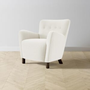 The Perry Chair - Performance Linen Weave Flour