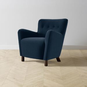 The Perry Chair - Performance Linen Weave Bay