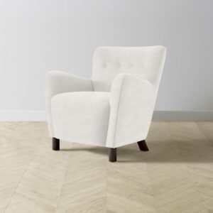 The Perry Chair - Performance Textured Tweed Snow