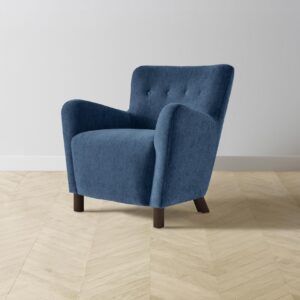 The Perry Chair - Performance Tweed Denim