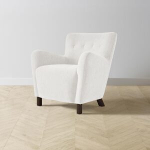 The Perry Chair - Performance Tweed Salt