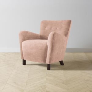 The Perry Chair - Performance Velvet Dusty Rose