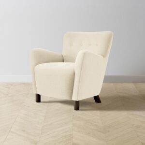 The Perry Chair - Performance Woven Chenille Desert