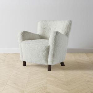 The Perry Chair - Shearling Ivory