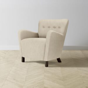 The Perry Chair - Tuscan Leather Bisque