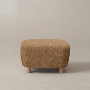 The Perry Ottoman - Heritage Belgian Linen Chai