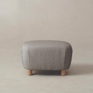 The Perry Ottoman - Italian Bouclé Fossil