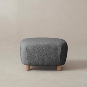 The Perry Ottoman - Italian Bouclé Waterfall