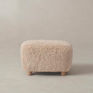 The Perry Ottoman - Shearling Shea