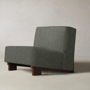 The Remsen Chair - Heritage Belgian Linen Thyme