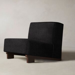 The Remsen Chair - Italian Brushed Wool Pepper