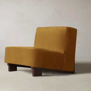 The Remsen Chair - Mohair Amber