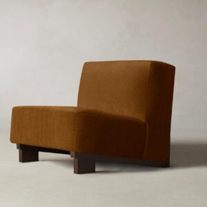 The Remsen Chair - Mohair Brown Sugar