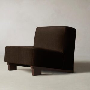 The Remsen Chair - Mohair Chocolate