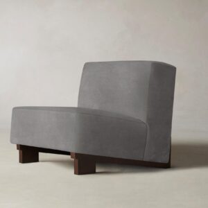 The Remsen Chair - Nubuck Leather Asphalt