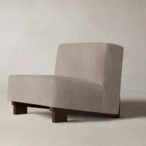 The Remsen Chair - Nubuck Leather Fawn
