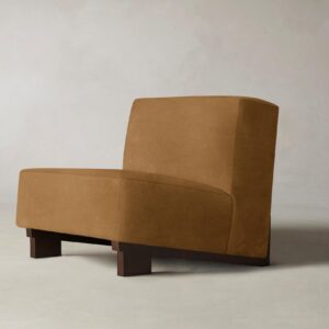 The Remsen Chair - Nubuck Leather Saddle