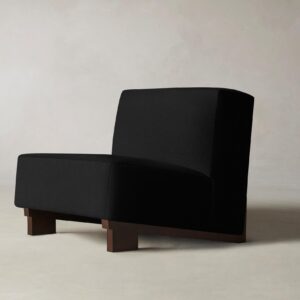 The Remsen Chair - Pebbled Leather Ink