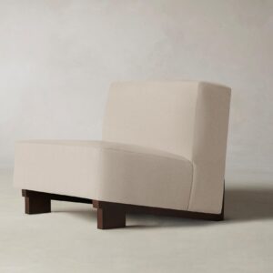 The Remsen Chair - Pebbled Leather Stone