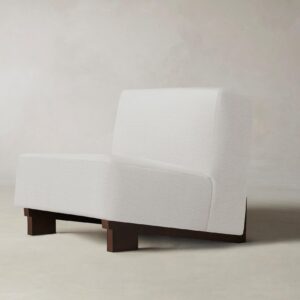 The Remsen Chair - Performance Linen Weave Pure White