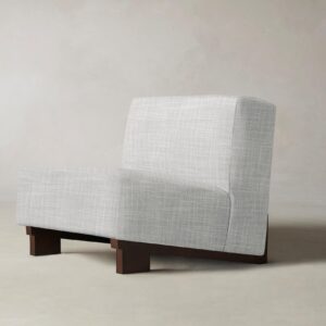 The Remsen Chair - Performance Textured Tweed Snow