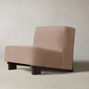 The Remsen Chair - Performance Velvet Dusty Rose